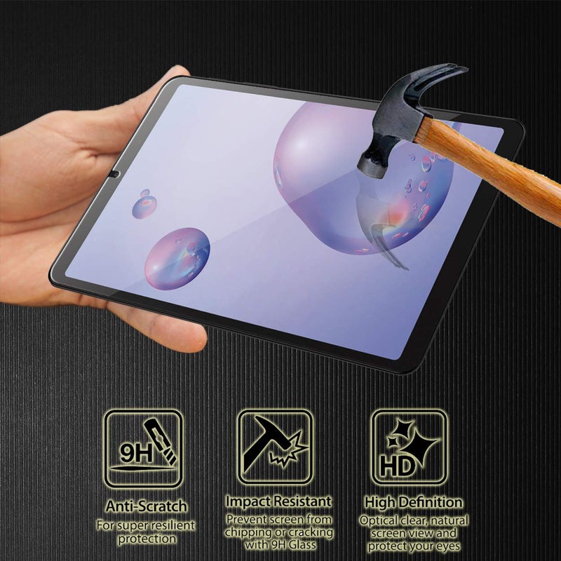 Orzero (2 Pack) Tempered Glass Screen Protector Compatible for Samsung Galaxy Tab A 8.4 (2020) SM-T307, 9 Hardness HD Anti-Scratch Full-Coverage Bubble Free - Image 3